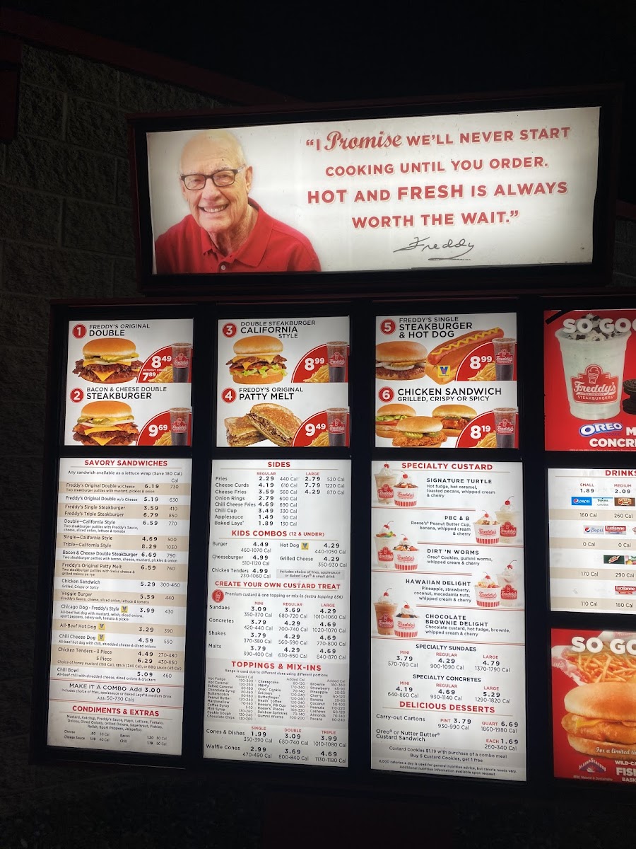 Freddy's Frozen Custard & Steakburgers Menu-4
