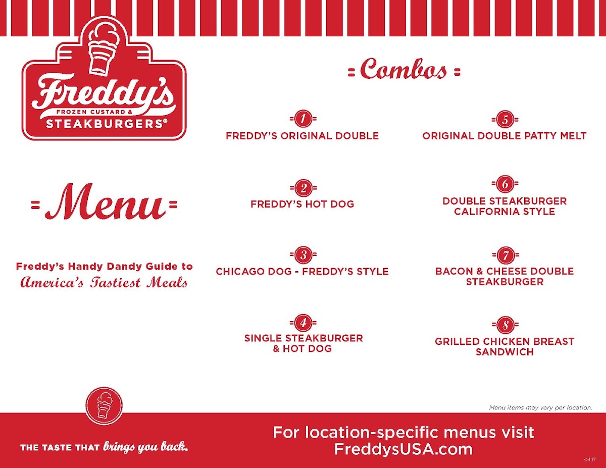 Freddy's Frozen Custard & Steakburgers Menu-7